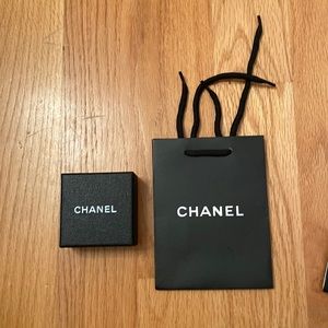 Authentic Chanel gift bag and box